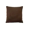 ZUSSS CUSHION HAPPY HOME 45X45CM DARK BROWN