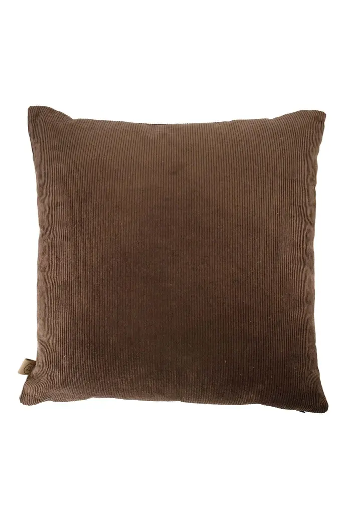 ZUSSS ZUSSS CUSHION HAPPY HOME 45X45CM DARK BROWN