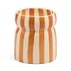 PADDYWAX CABANA RUST STRIPED CERAMIC CANDLE SIENNA SUNSET