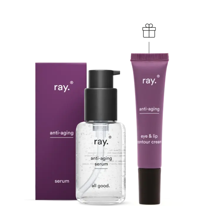 RAY RAY ANTI AGING SERUM + GRATIS OOG EN LIPCONTOURCREME