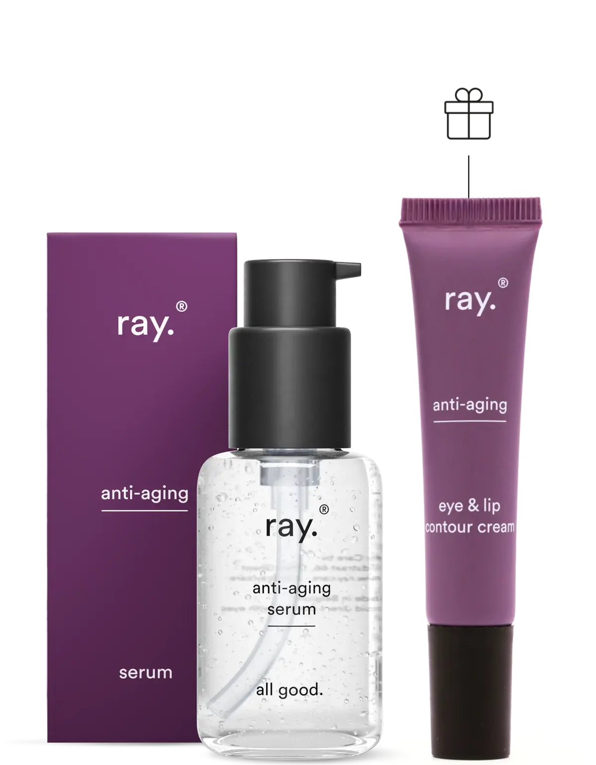 RAY RAY ANTI AGING SERUM + GRATIS OOG EN LIPCONTOURCREME