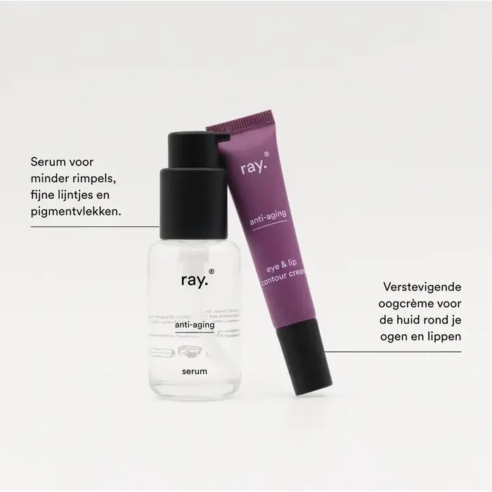 RAY RAY ANTI AGING SERUM + GRATIS OOG EN LIPCONTOURCREME