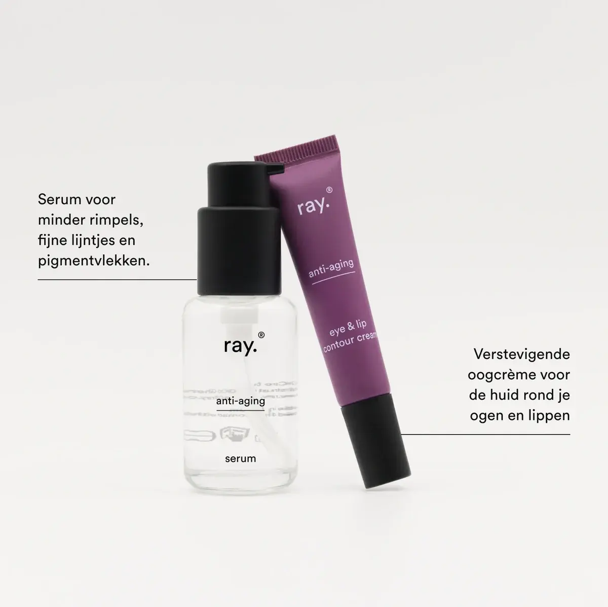 RAY RAY ANTI AGING SERUM + GRATIS OOG EN LIPCONTOURCREME