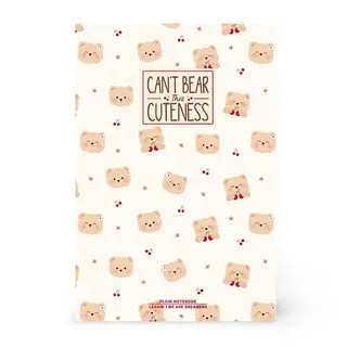 LEGAMI LEGAMI NOTEBOOK TEDDY CHERRY MEDIUM LINED