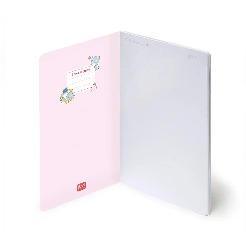 LEGAMI LEGAMI NOTEBOOK KITTY BREAKFAST MEDIUM LINED