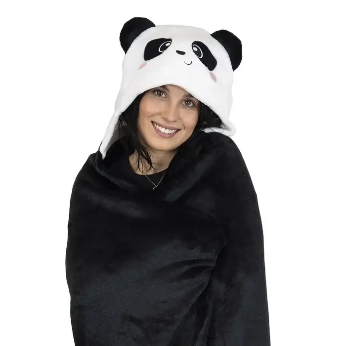 LEGAMI LEGAMI COSY HUGS HOODED BLANKET PANDA
