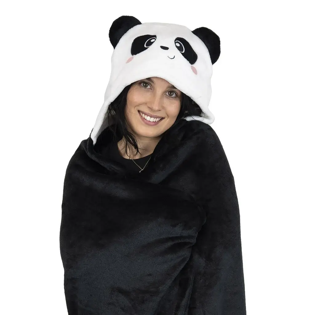 LEGAMI LEGAMI COSY HUGS HOODED BLANKET PANDA