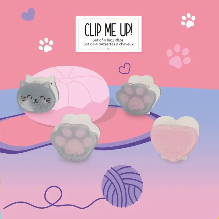 LEGAMI LEGAMI SET OF 4 MINI HAIR CLIPS KITTY