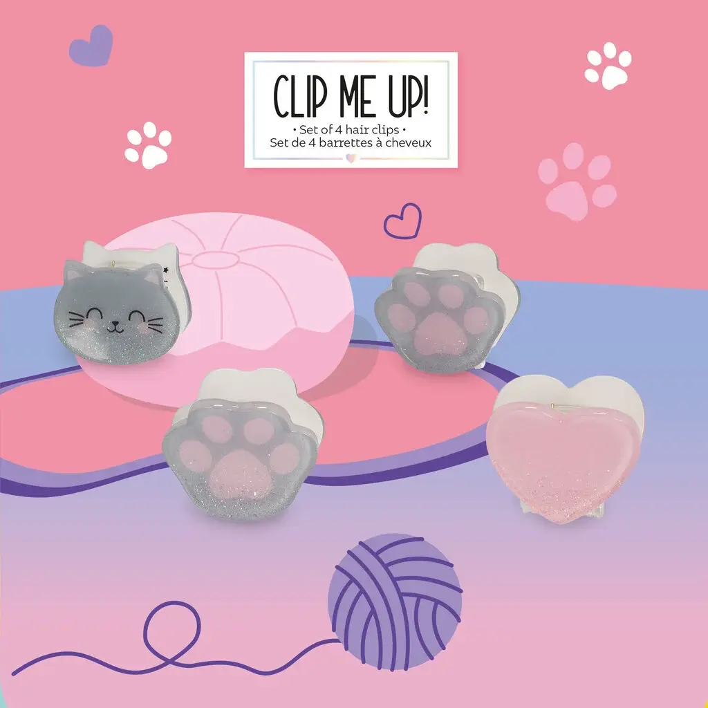 LEGAMI LEGAMI SET OF 4 MINI HAIR CLIPS KITTY