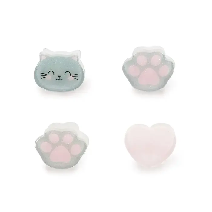 LEGAMI LEGAMI SET OF 4 MINI HAIR CLIPS KITTY