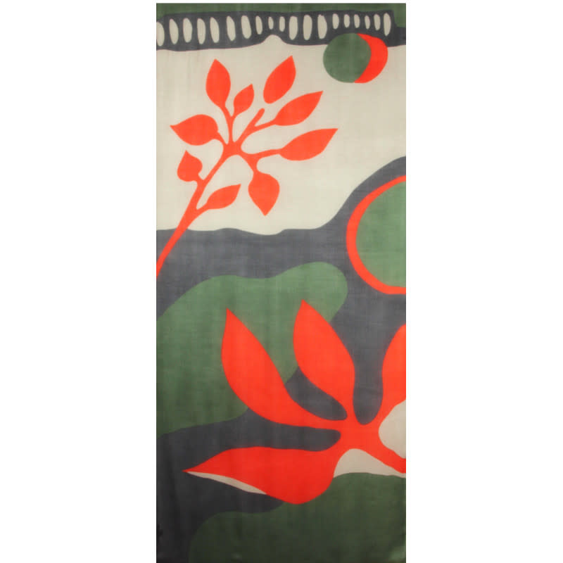 LES BELLES VAGABONDES BELLES VAGABONDES LAINE PALME KAKI (170 x 80 CM)