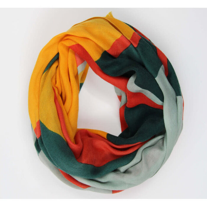 LES BELLES VAGABONDES BELLES VAGABONDES LAINE PALME ORANGE (170 x 80 CM)