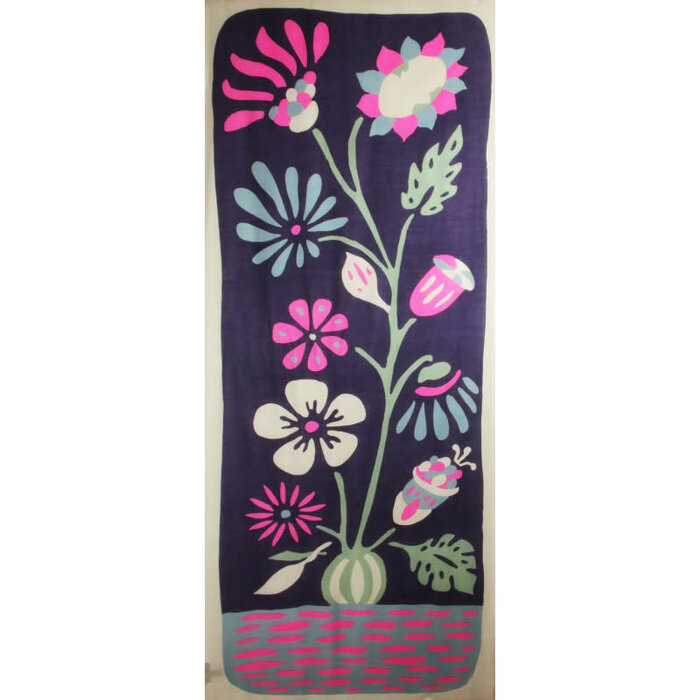 LES BELLES VAGABONDES BELLES VAGABONDES LAINE ZELIE PRUNE (170 x 80 CM)