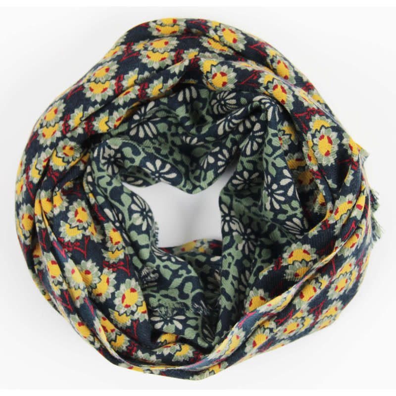 LES BELLES VAGABONDES BELLES VAGABONDES LAINE ARLES MARINE (170 x 80 CM)