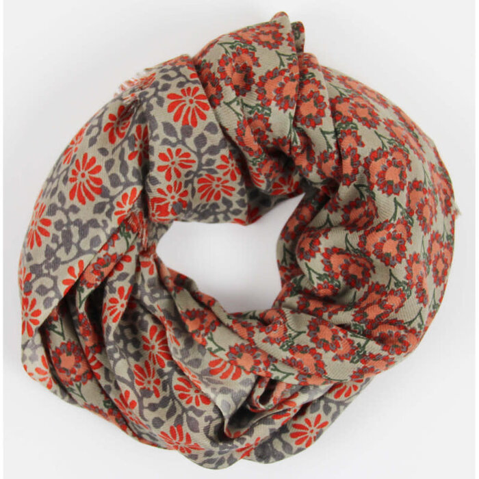 LES BELLES VAGABONDES BELLES VAGABONDES LAINE ARLES ORANGE(170 x 80 CM)