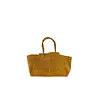 ZUSSS SUEDE SHOPPER BAG MID BROWN