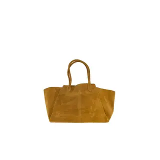ZUSSS ZUSSS SUEDE SHOPPER BAG MID BROWN
