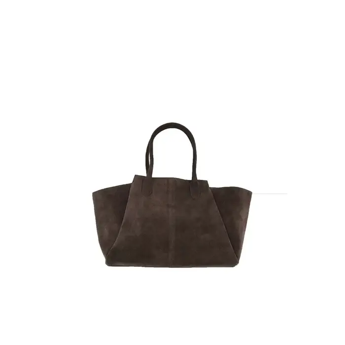 ZUSSS ZUSSS SUEDE SHOPPER BAG DARK CHOCO