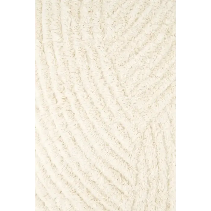 ZUSSS ZUSSS CUSHION BOUCLÉ WOVEN PATTERN 30X50CM OFF WHITE