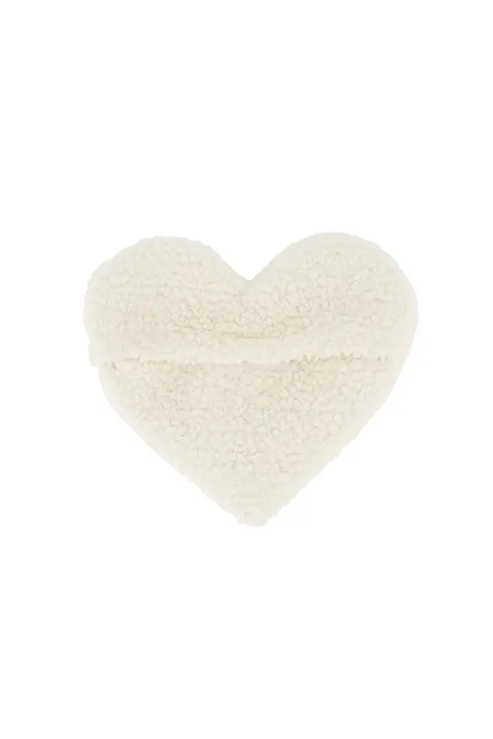 ZUSSS ZUSSS HEAT PILLOW LITTLE LOVE WHITE / BROWN