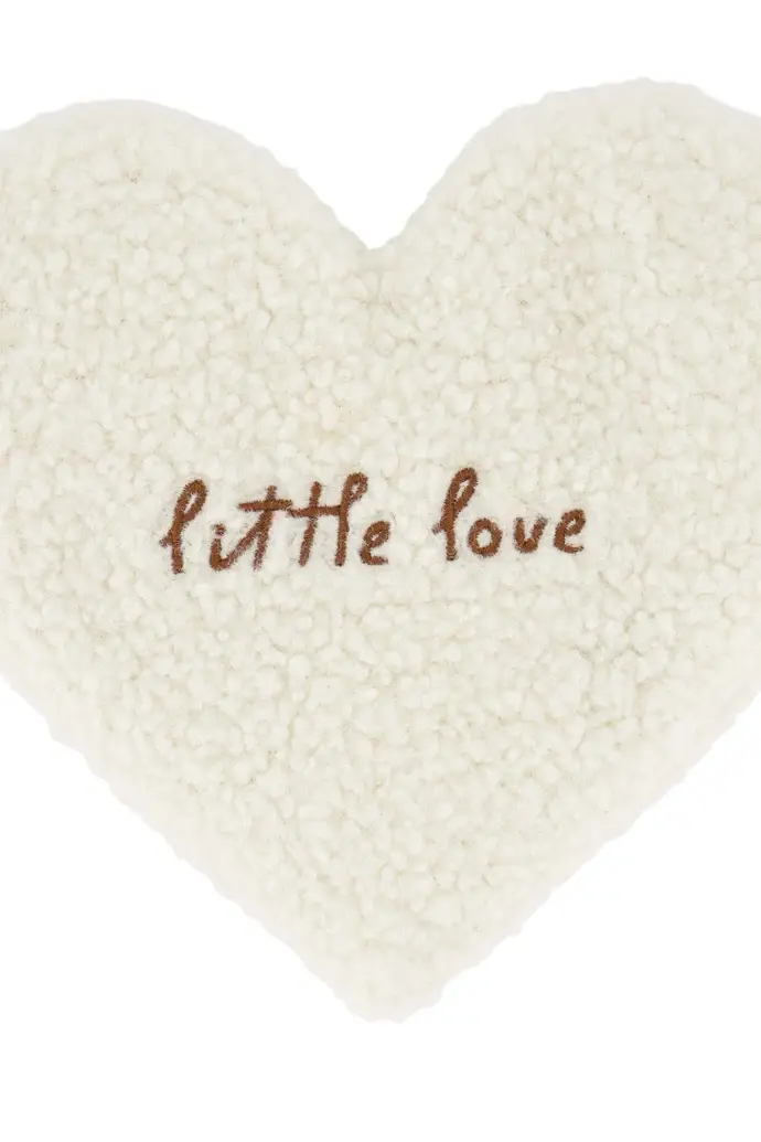 ZUSSS ZUSSS HEAT PILLOW LITTLE LOVE WHITE / BROWN