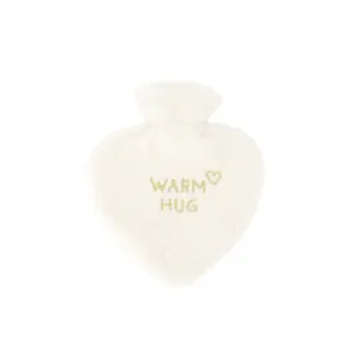 ZUSSS ZUSSS HOT WATER BOTTLE WARM HUG WHITE / GOLD
