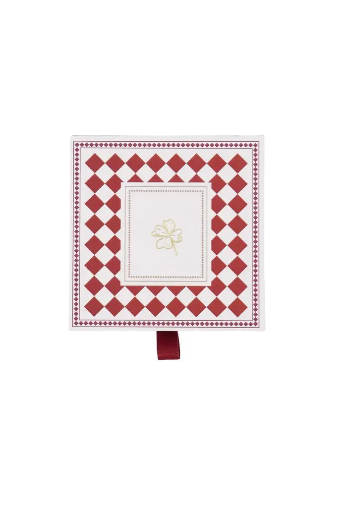 ZUSSS ZUSSS BRACELET IN GIFTBOX LUCKY WITH A FRIEND LIKE YOU RED / WHITE / GOLD