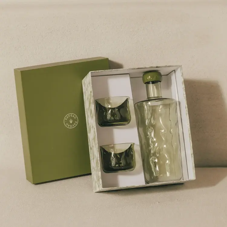 PAVEAU PAVEAU SWIRL GIFT SET LARGE -1,25L MOSS (GROEN)