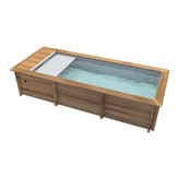 Houten Urban Stadszwembad 6.00 x 2.50 x 1.33 Met Automatisch Rolluik