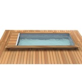 Houten Urban Stadszwembad 6.00 x 2.50 x 1.33 Met Automatisch Rolluik