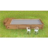 Houten Urban Stadszwembad 6.00 x 2.50 x 1.33 Met Automatisch Rolluik