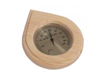 Sauna Hygrometer in druppelvorm Pine  150x180x30mm