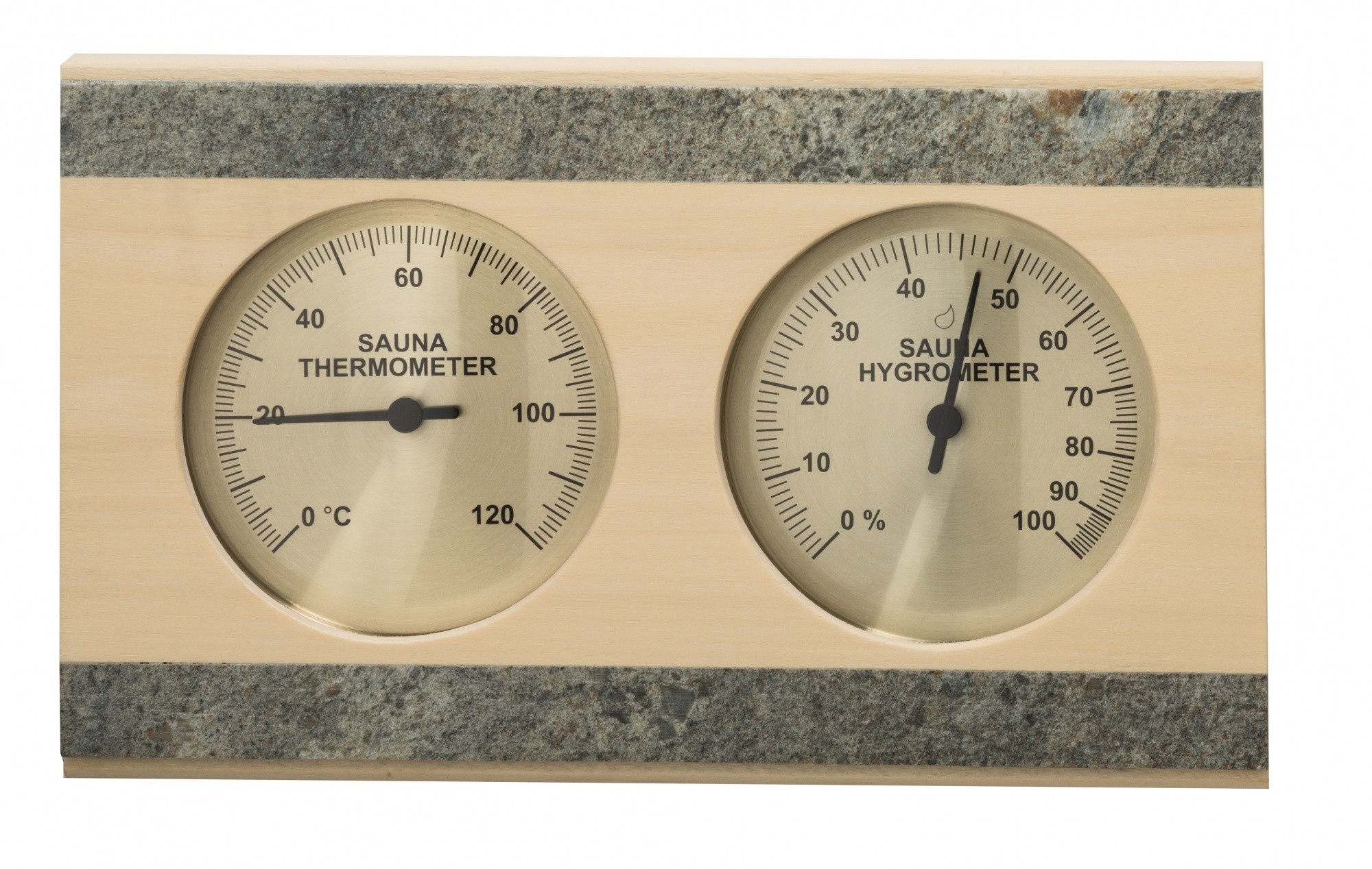 Thermo- Hygrometer Espen spekstenen details hoz. 255x155mm
