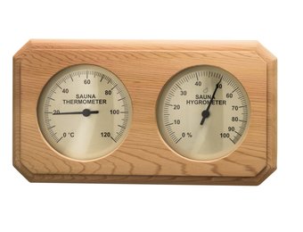 Thermo-Hygrometer Red ceder horizontaal 255x140mm