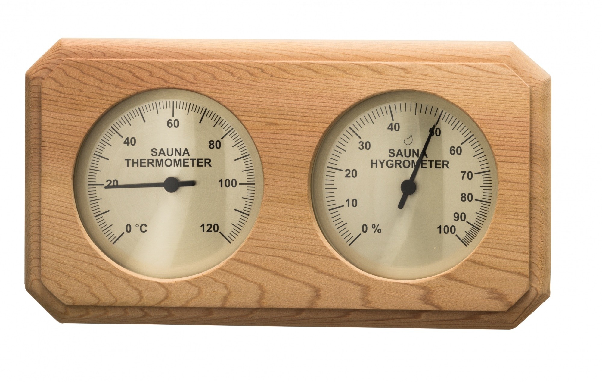 Thermo-Hygrometer Red ceder horizontaal 255x140mm