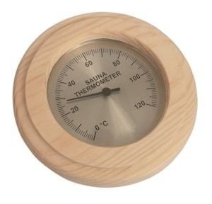 Thermo-Hygrometer Pine rond