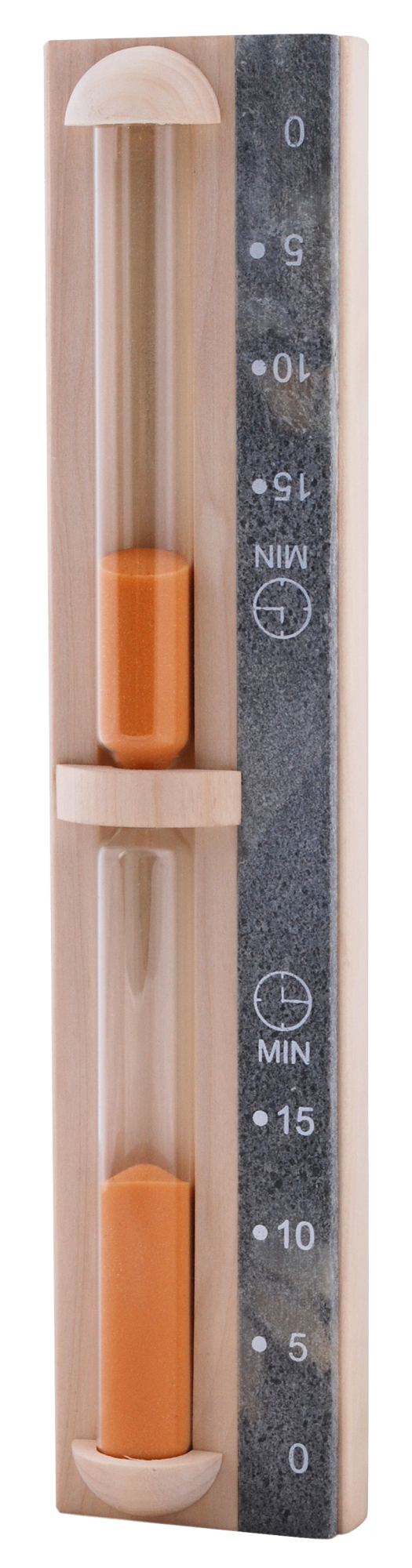 Sauna zandloper wandmodel met speksteen afwerking