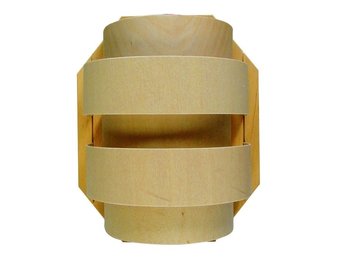 Saunalamp met houten lampenkap