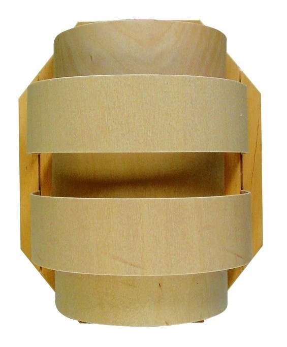 Saunalamp met houten lampenkap