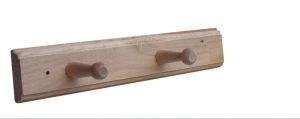 Kapstok 2-haaks model hout
