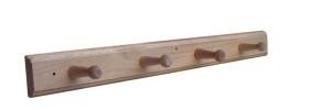 Kapstok 4-haaks model hout