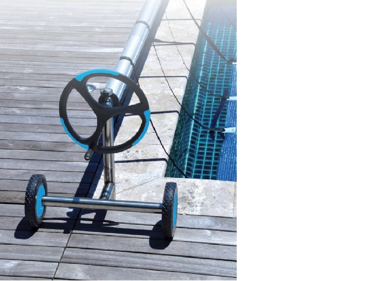 Zwembadafdekking Opwikkelrol T Alu en RVS