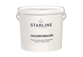 Starline chloortabs chloortabletten 200 grams 5 Kg