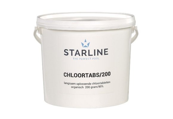 Starline chloortabs chloortabletten 200 grams 5 Kg