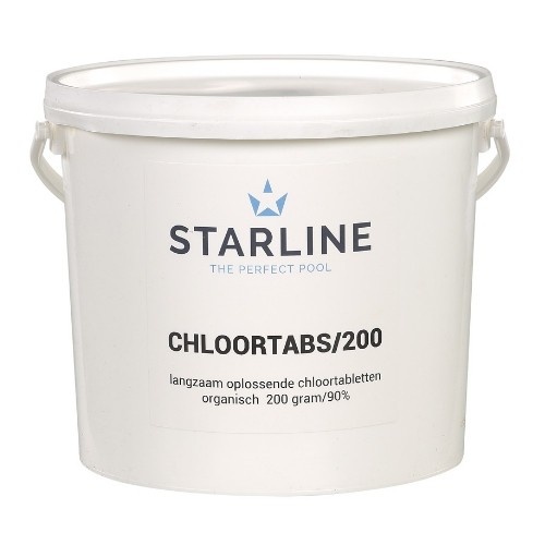 Starline chloortabs chloortabletten 200 grams 5 Kg