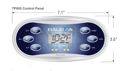 Balboa TP600 Topside Bedieningspaneel