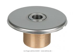 Allfit Bronzen inlaatfitting inclusief ø18mm nozzle 1½”