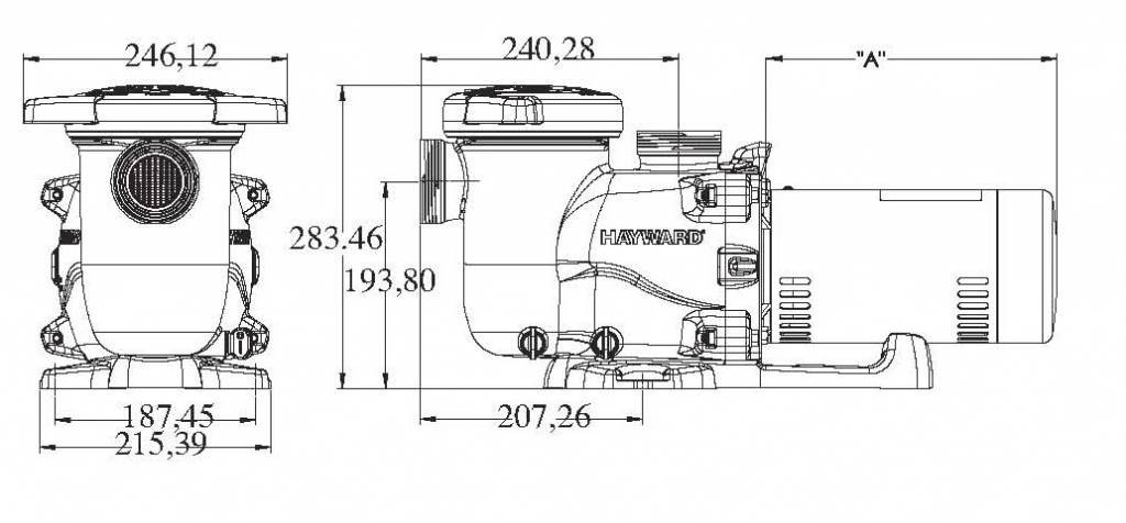Hayward Max Flo XL Zwembadpomp 17m3/h 230v