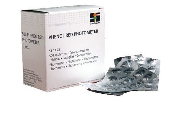 Lovibond pH navulling - Phenol Red - 250 Stuks