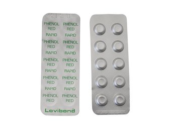 Lovibond pH navulling reagens - Phenol red - 10 stuks